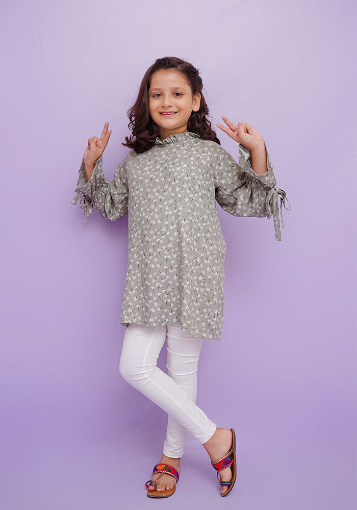 Printed Viscose Top - Wear Ochre
