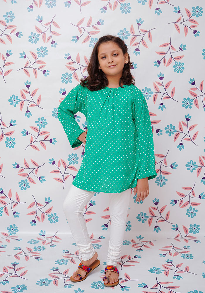 Printed Georgette Top - Wear Ochre