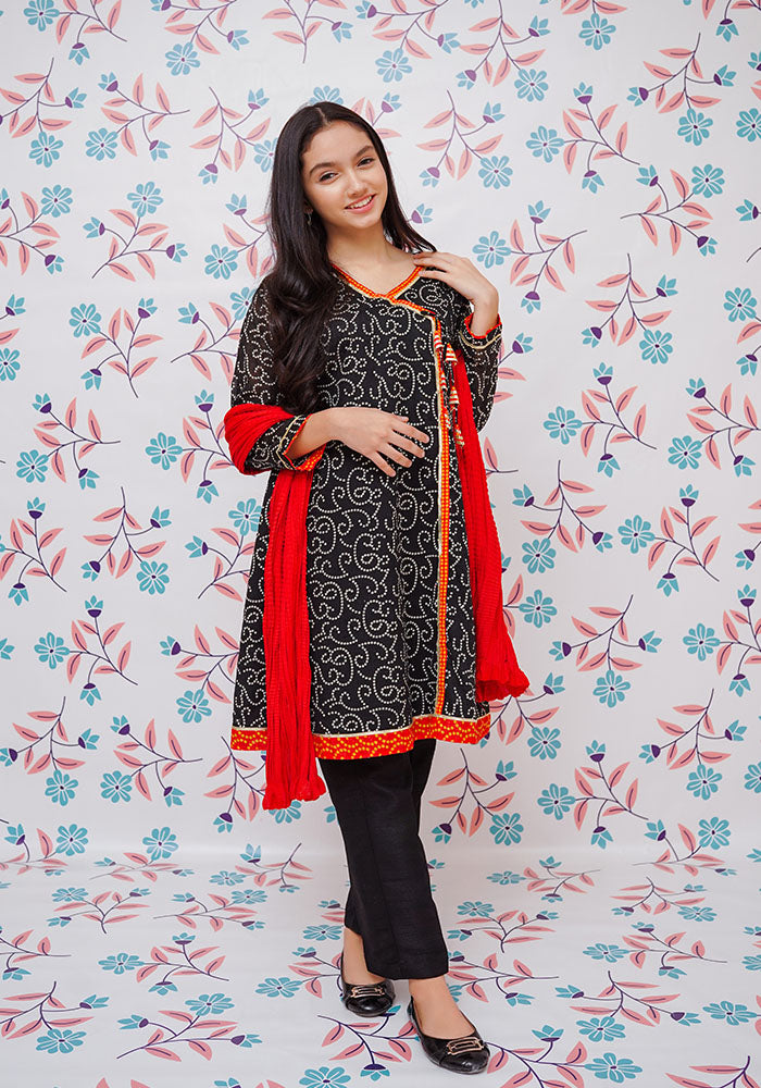 Lawn Printed 3 Pc Suit - Wear Ochre
