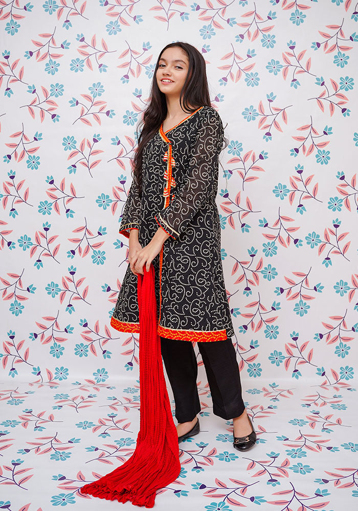 Lawn Printed 3 Pc Suit - Wear Ochre