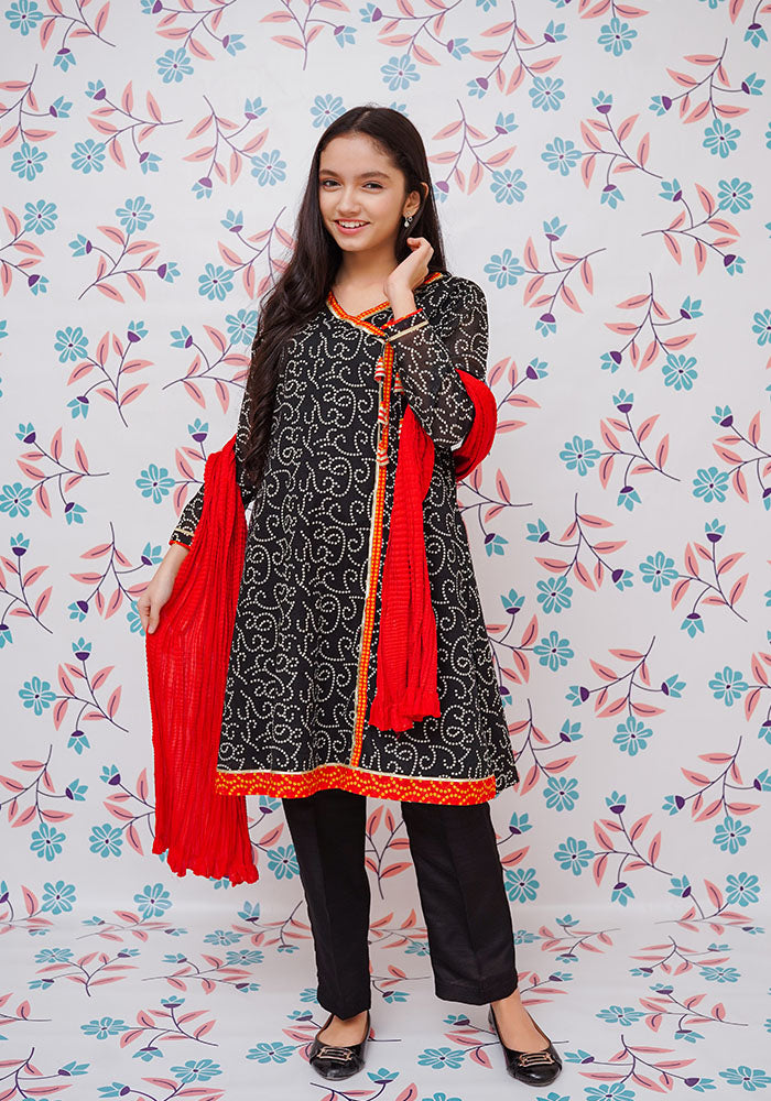 Lawn Printed 3 Pc Suit - Wear Ochre
