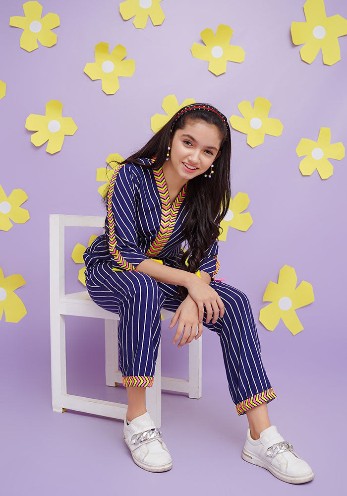 Printed Linen Jumpsuit - Wear Ochre