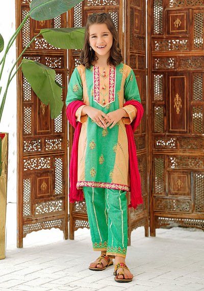 Khaddar Embroidered 3 Pc Suit