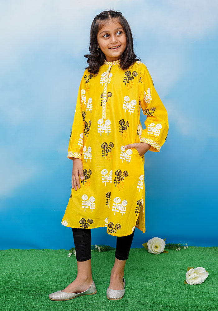 Cotton Printed Kurta - Wear Ochre
