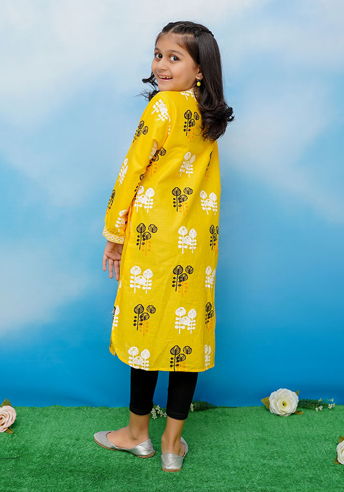 Cotton Printed Kurta - Wear Ochre
