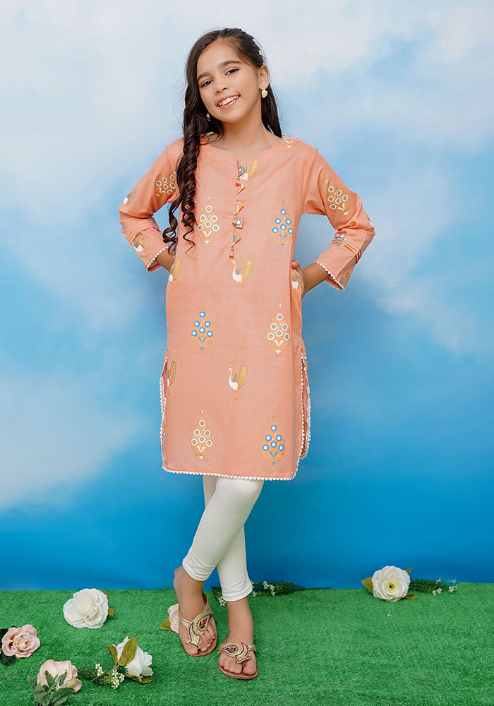 Cotton Printed Kurta - Wear Ochre