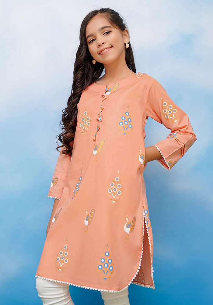 Cotton Printed Kurta - Wear Ochre