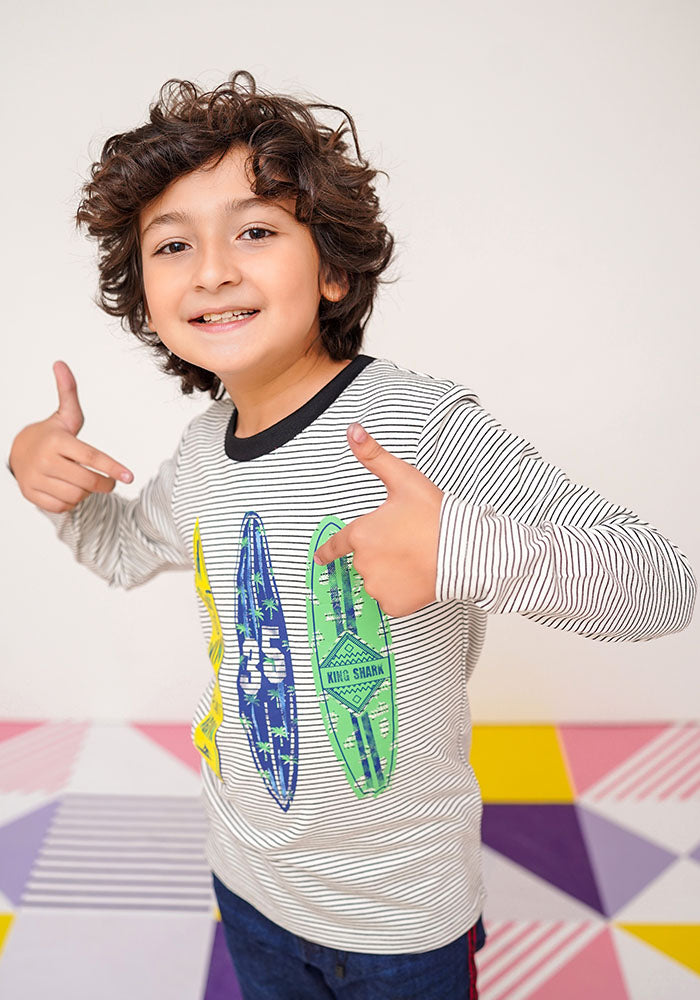 Terry Printed T-Shirt - Wear Ochre
