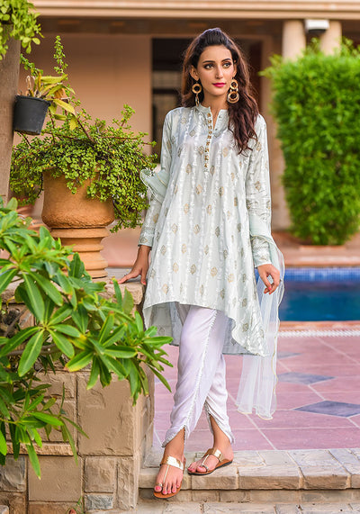 Cotton Silk 3 Pc Suit