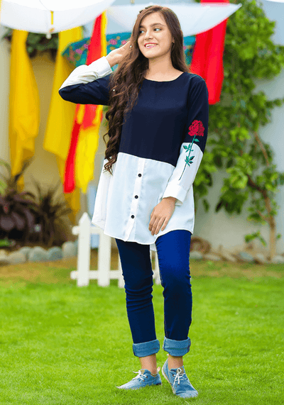 Georgette Embroidered Top