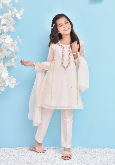Chiffon Hand Work 3 Pc Suit