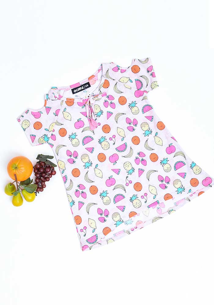 Cotton Stretch Jersey Printed Top - Wear Ochre