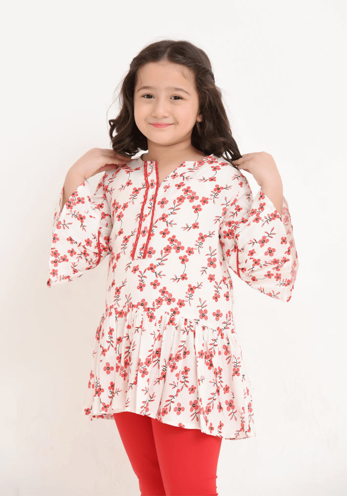 Linen Printed Top - Wear Ochre