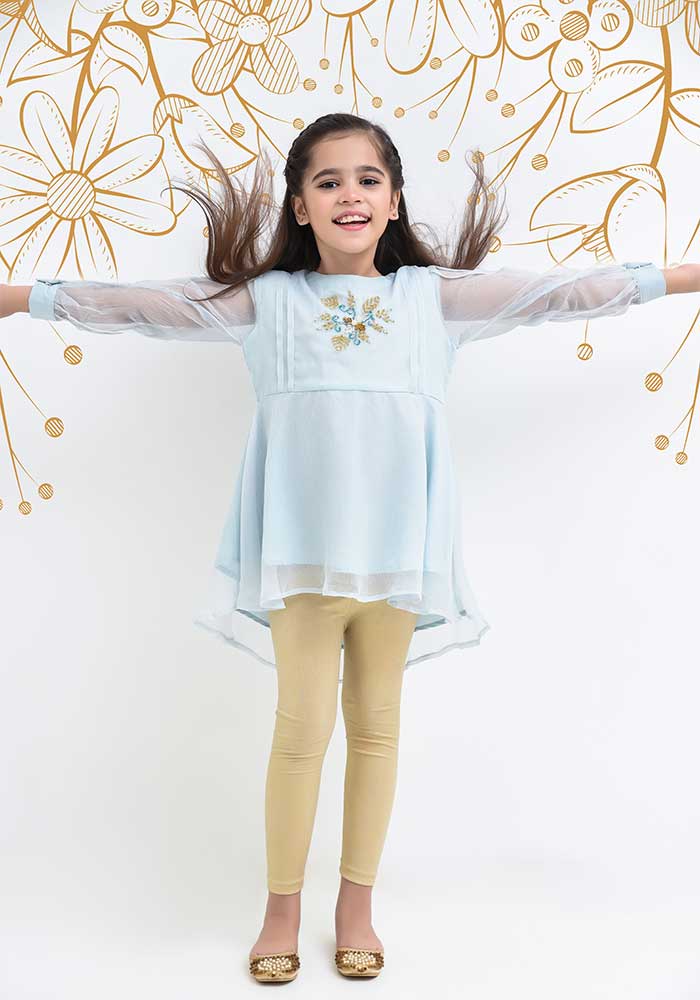 Chiffon Hand Work Top - Wear Ochre