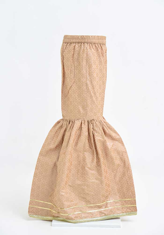 Cotton Printed Gharara - Wear Ochre