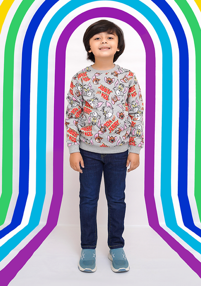 Fleece Printed Sweatshirt