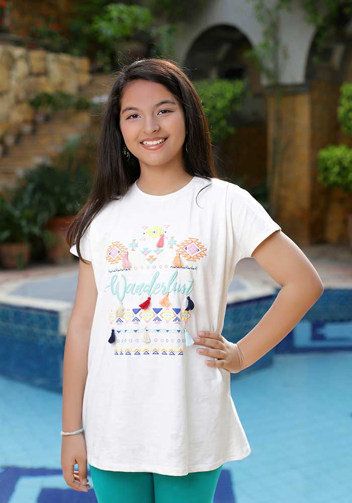 Puff Printed Top Only - Wear Ochre