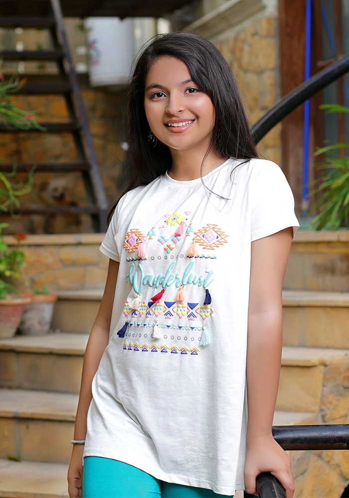 Puff Printed Top Only - Wear Ochre