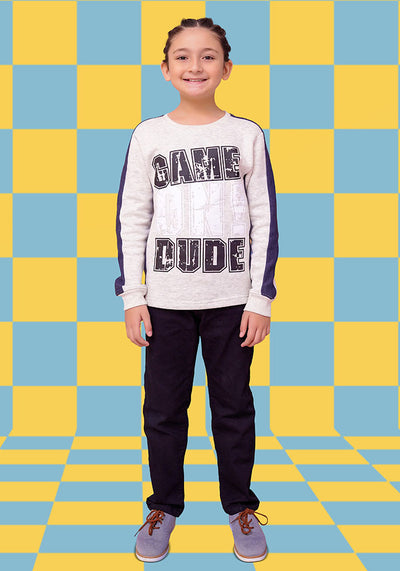 Fleece Printed Sweatshirt