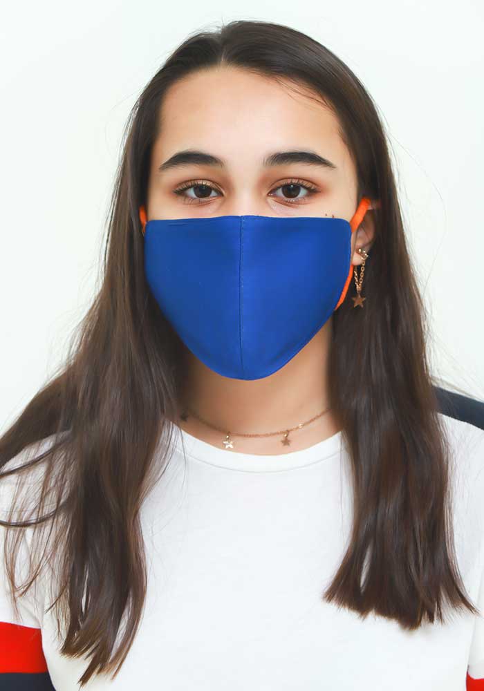 Royal Blue Cotton Mask - Wear Ochre