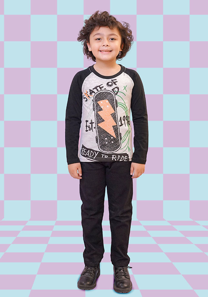 Jersey Printed T-Shirt - Wear Ochre