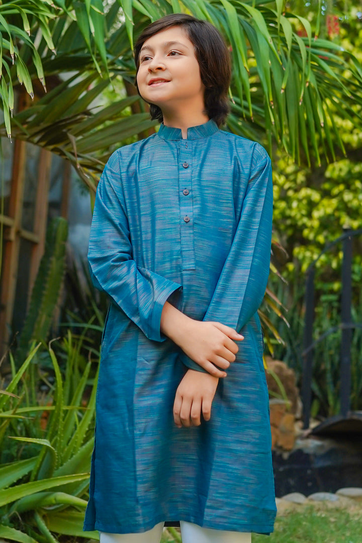 Multi Yarn Cotton Kurta + Trouser - Wear Ochre