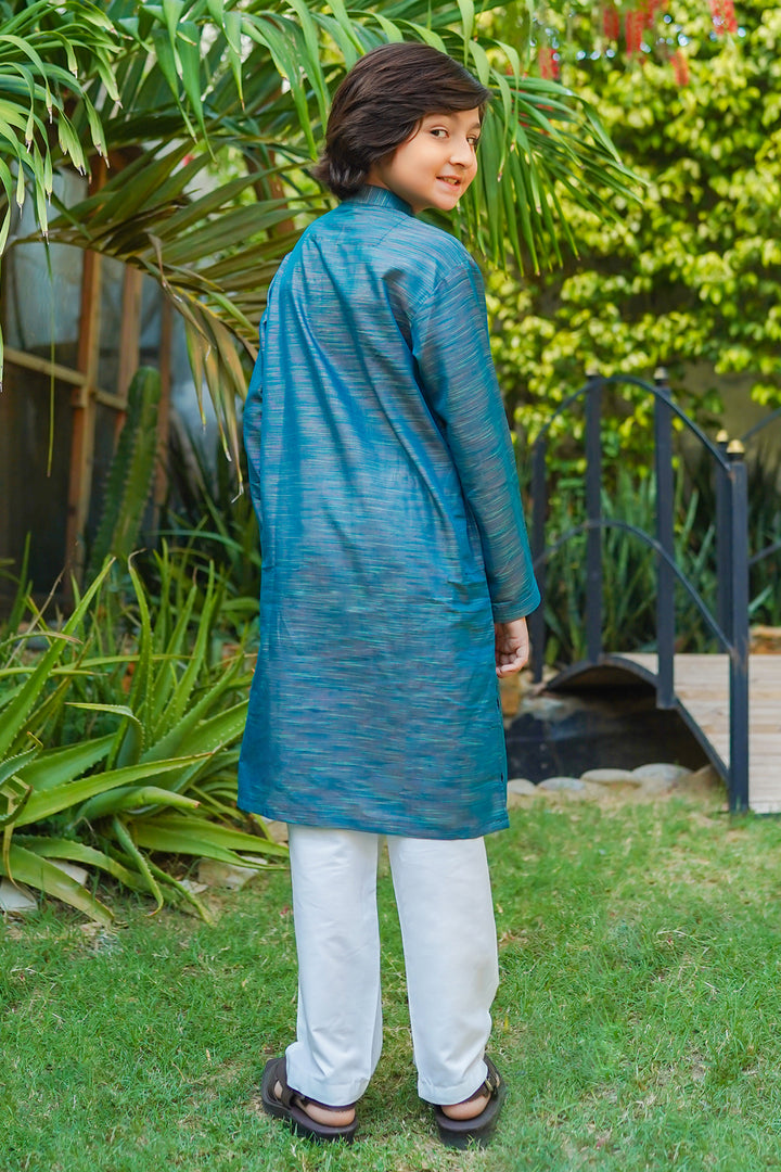 Multi Yarn Cotton Kurta + Trouser - Wear Ochre