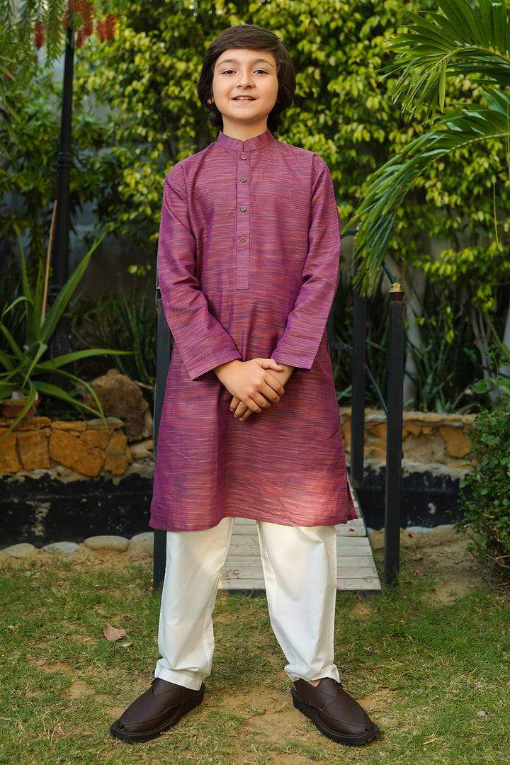 Multi Yarn Cotton Kurta + Trouser - Wear Ochre