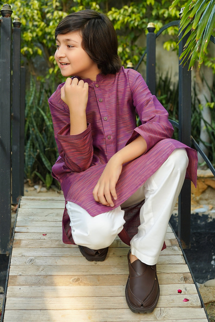 Multi Yarn Cotton Kurta + Trouser - Wear Ochre