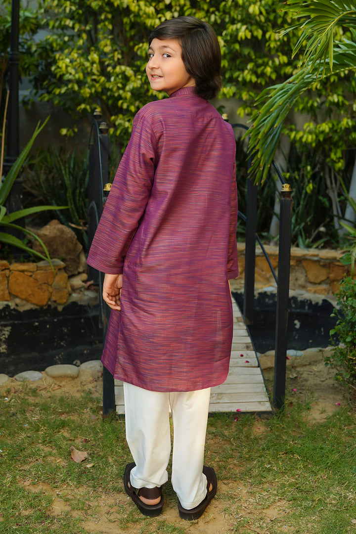 Multi Yarn Cotton Kurta + Trouser - Wear Ochre