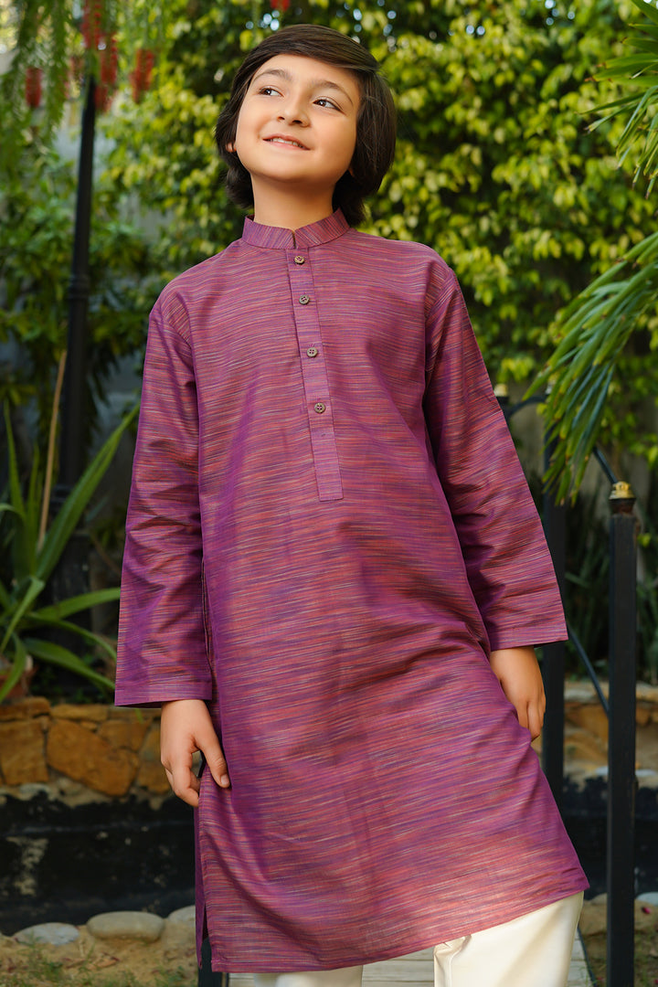 Multi Yarn Cotton Kurta + Trouser - Wear Ochre