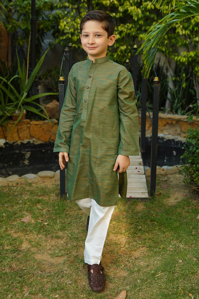 Multi Yarn Cotton Kurta + Trouser