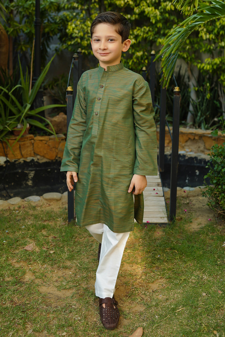 Multi Yarn Cotton Kurta + Trouser - Wear Ochre