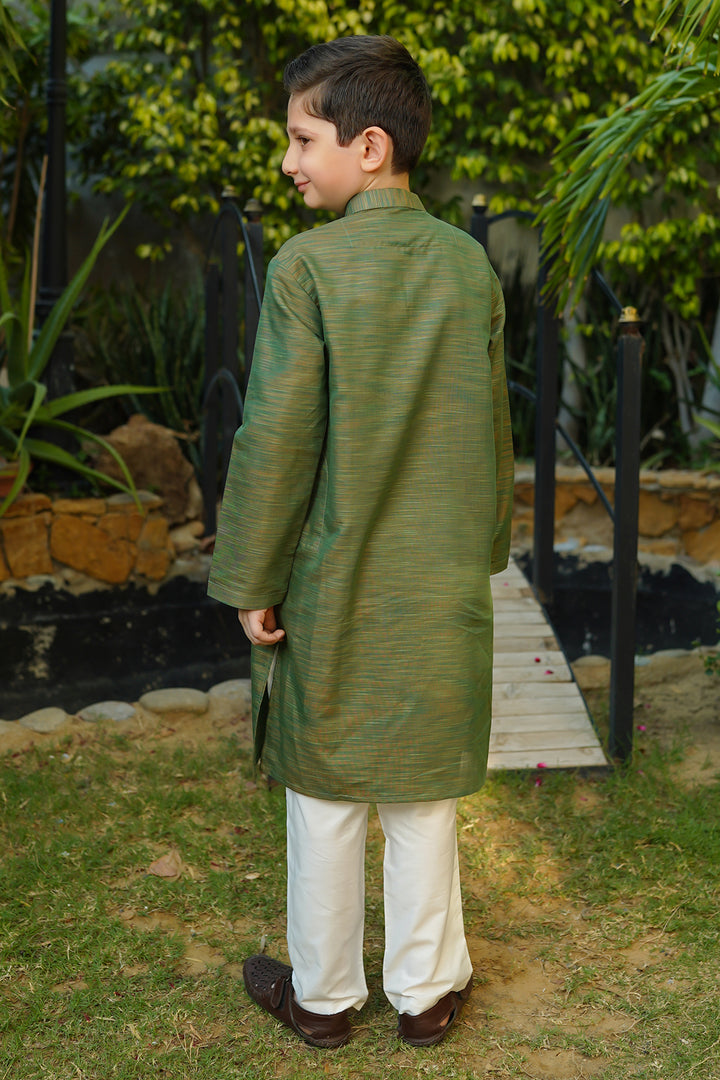 Multi Yarn Cotton Kurta + Trouser - Wear Ochre