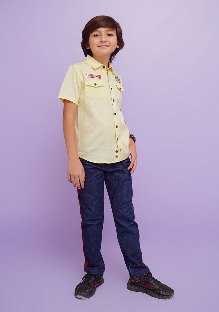 Chambray Cotton Shirt - Wear Ochre