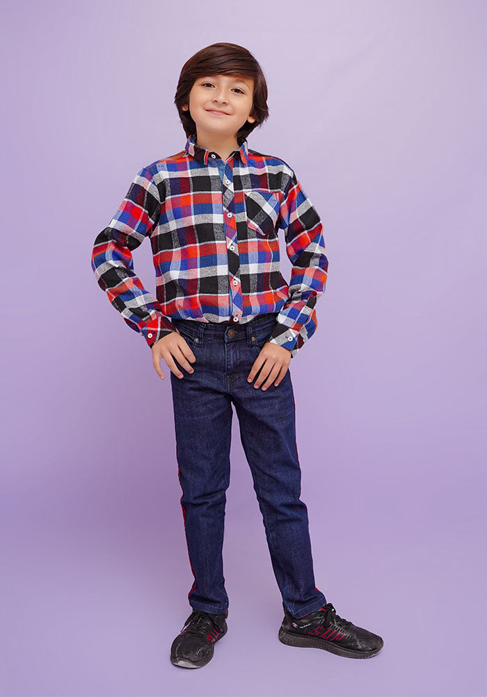 Flannel Chequered Shirt - Wear Ochre