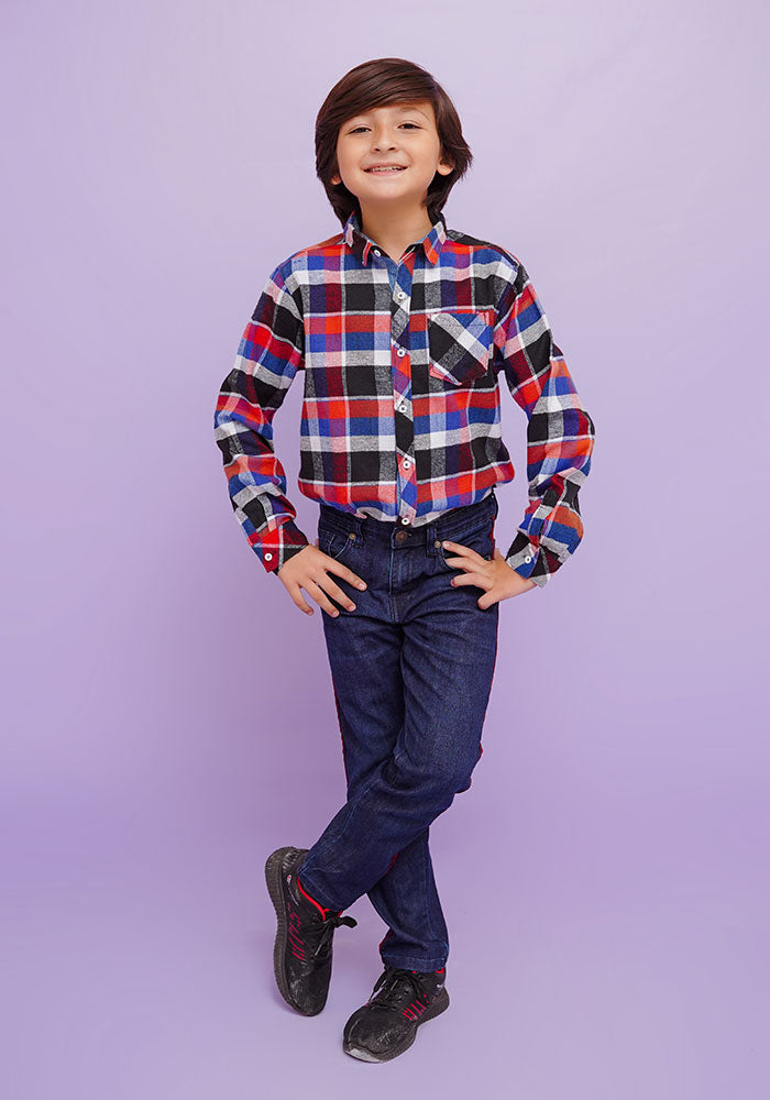 Flannel Chequered Shirt - Wear Ochre