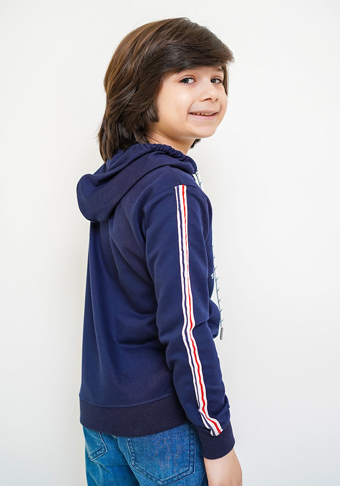 Terry Printed Hoodie - Wear Ochre