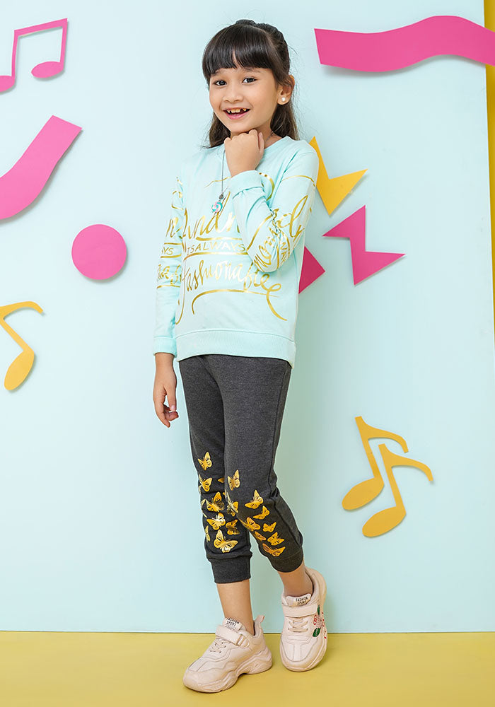 Terry Printed Sweatshirt - Wear Ochre