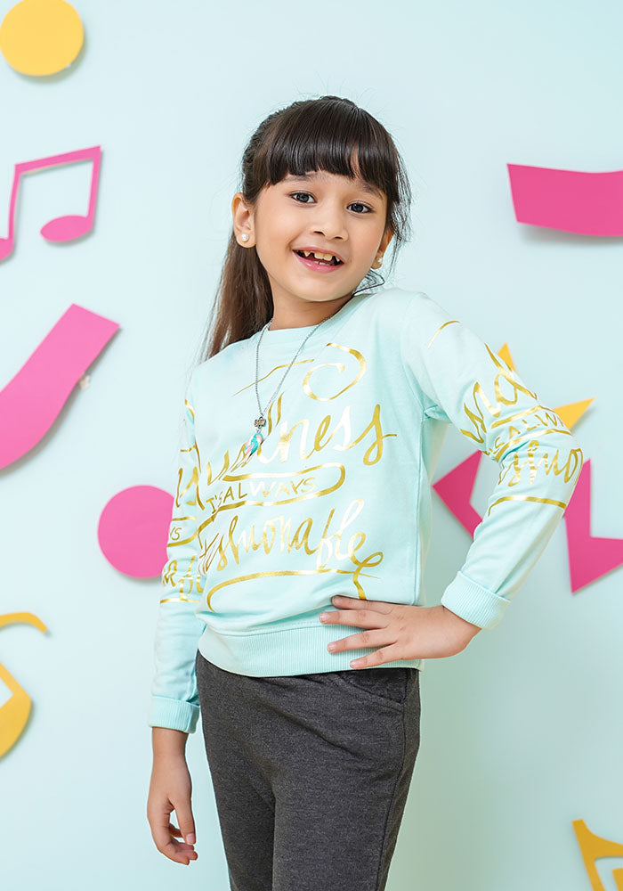 Terry Printed Sweatshirt - Wear Ochre