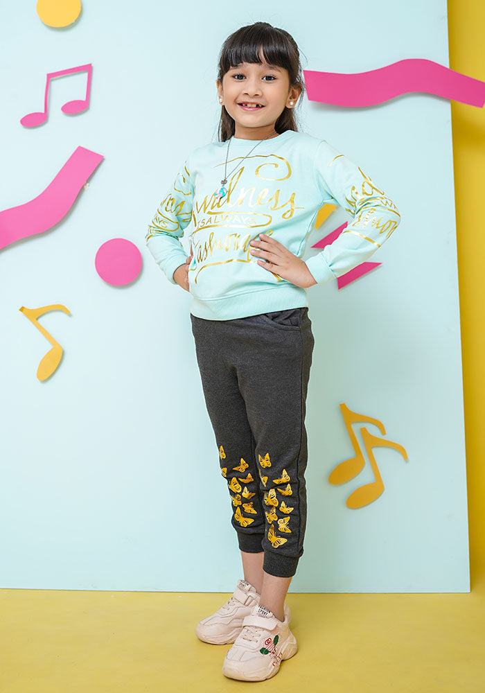 Terry Printed Sweatshirt - Wear Ochre