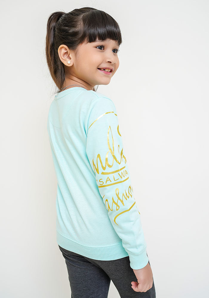 Terry Printed Sweatshirt - Wear Ochre
