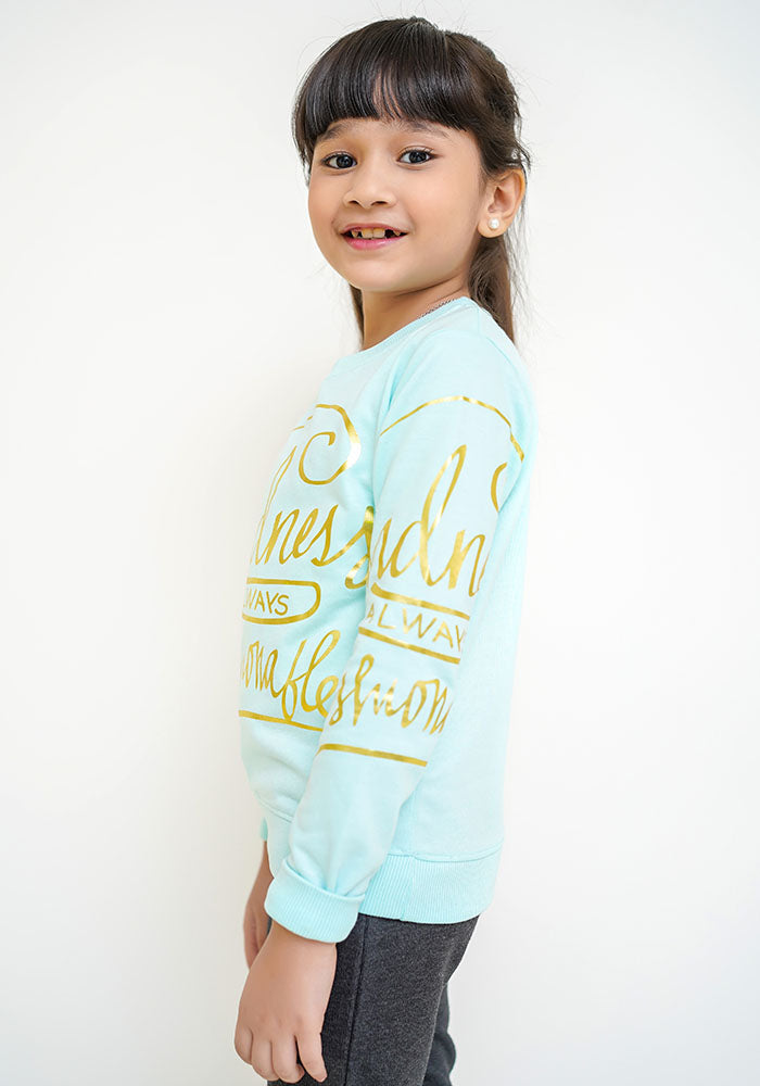 Terry Printed Sweatshirt - Wear Ochre
