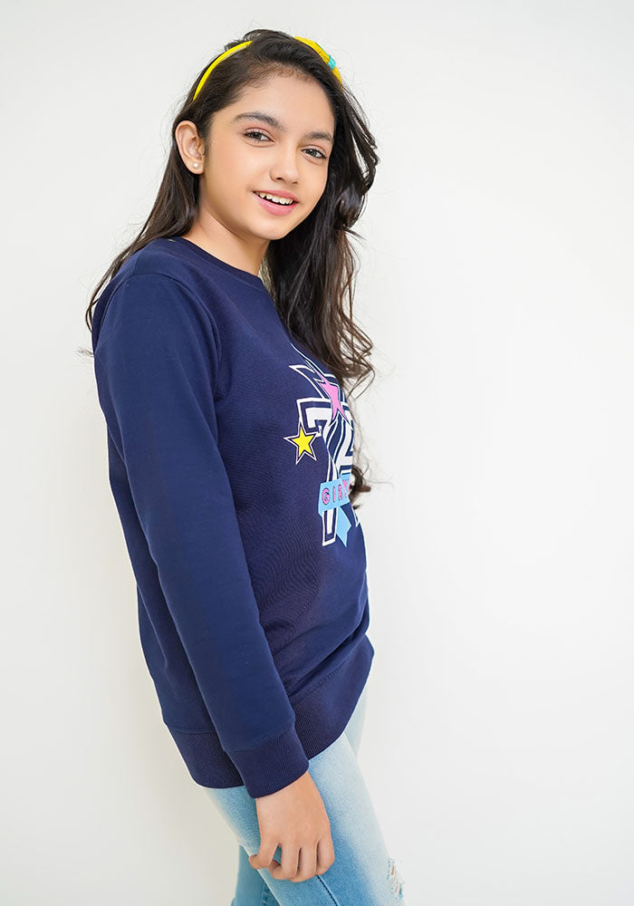 Terry Printed Sweatshirt - Wear Ochre