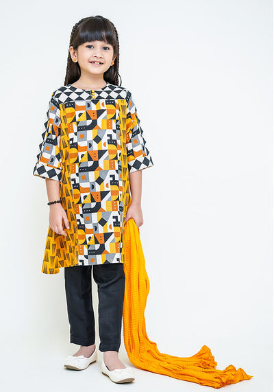 Khaddar Printed 3 Pc Suit