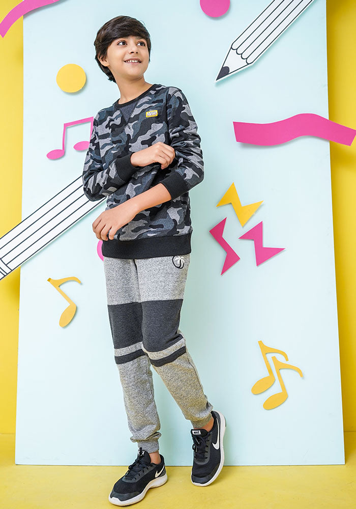 Terry Printed Sweatshirt - Wear Ochre
