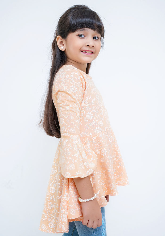 Girls Jersey Top - Wear Ochre