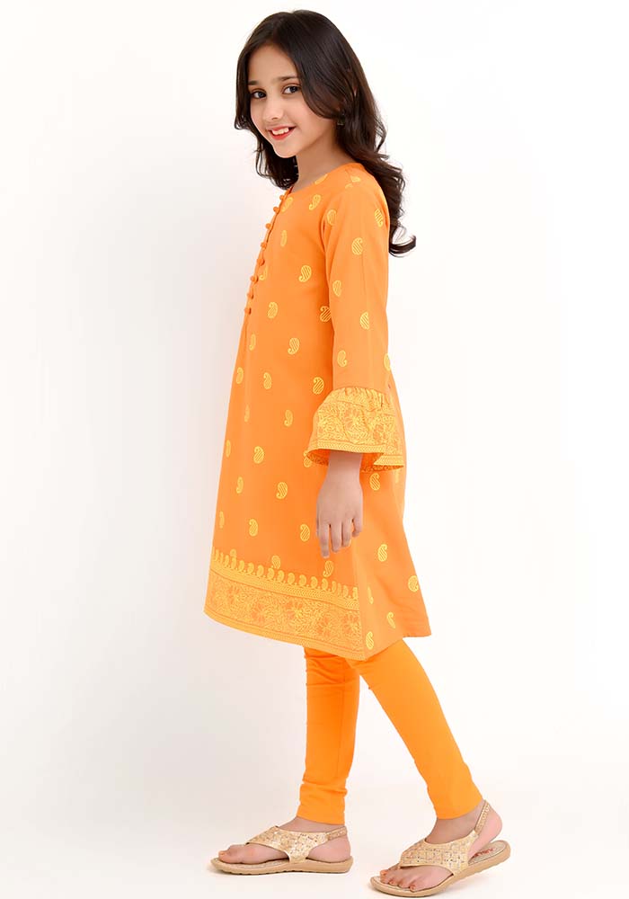 Cotton Printed Kurta - Wear Ochre