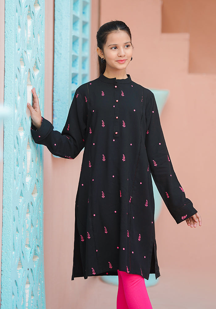 Boski Linen Printed Kurta - Wear Ochre