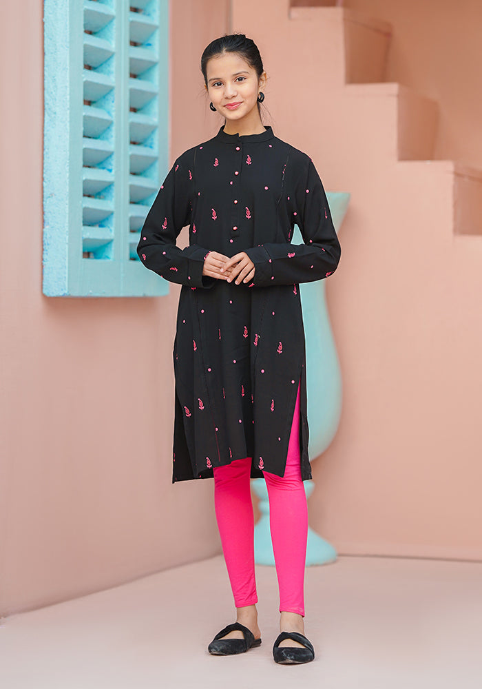Boski Linen Printed Kurta - Wear Ochre